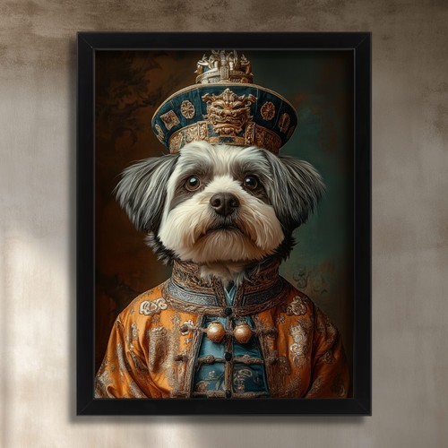 Shih tzu dog - shih, print