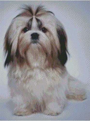Cross stitch pattern shih - stitch,
