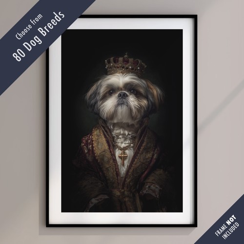 Royal dog portrait - dog, print