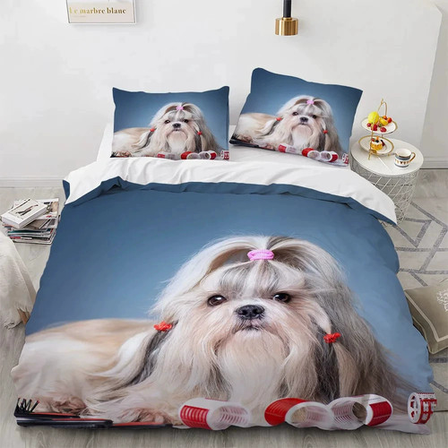Shih tzu duvet cover - shih,