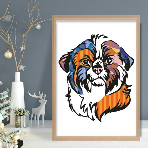 Shih tzu abstract - tzu,