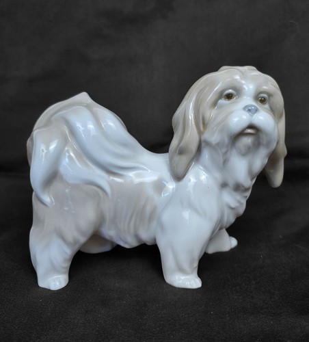 Vintage lladró lhasa - lhasa, apso