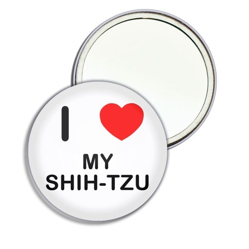 Shih tzu love heart round - my,