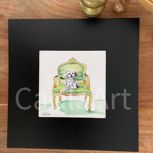 Original painting shih - painting, dog