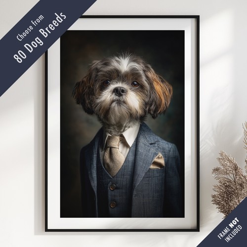 Smartly dressed dog portrait - dog,