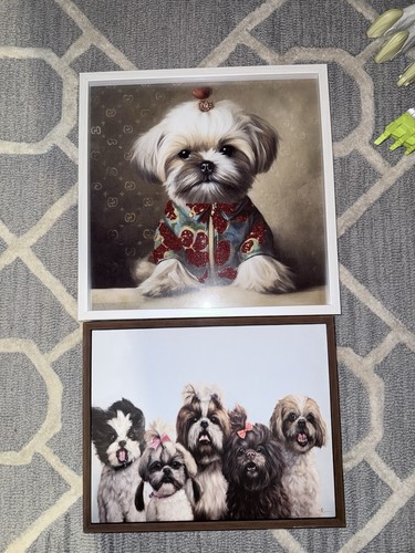 Framed art print shih tzu - framed,
