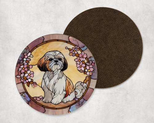Shih tzu dog - shih, blossoms