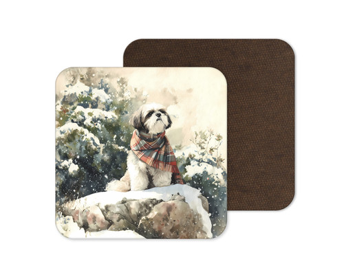 Shih tzu dog puppy winter - shih,