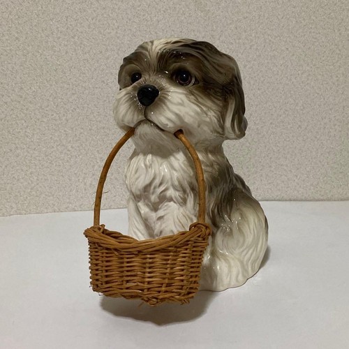 Shih tzu dog ceramic figurine - dog,