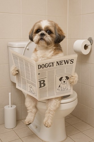 Shih tzu bathroom prints set - shih,