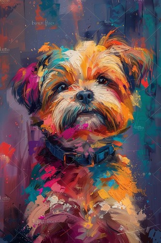 Shih tzu dog canvas picture - tzu,